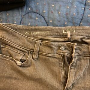 2 pairs. Grey and dark grey size 8. Ann Taylor Loft Jeans. Worn once.